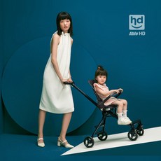 에이블HD트라이크 유모카 기내반입용 접이식 휴대용유모차 국민트라이크 씨투엠뉴, 블랙