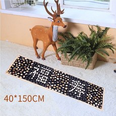 JINGHENG 발지압 자갈 매트 발바닥 맛사지패드 자동차시트 발맛사지 지압매트, T22-40*150CM장수 중간밀도-O32, 기본