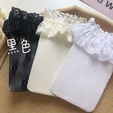레이스망사발목스타킹