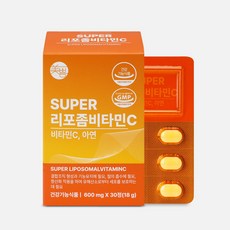 미쁨생활건강 SUPER 리포좀 비타민C 고함량 비타민, 1개, 30정 - 프롬더셀에이징라인3000mg