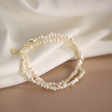 좁쌀담수진주목걸이