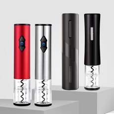 노브랜드 전동 와인오프너 자동 코르크 와인 따개, 1개, 실버