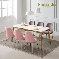 핀란디아 유로세라믹 6인식탁세트(의자6), 단품