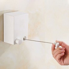 공간을넓게쓰는 와이어 빨래줄 고정, 2개