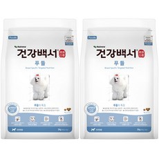 건강백서 푸들 2kgX2포 +쿠키펫3종세트 /푸들견사료, 2kg, 1개 - 건강백서푸들