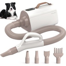 개 건조기 LED 스마트 개 헤어 드라이어 개용 4-in-1 고속 블로우 건조기 온도 및 공기 속도 조절이 가능한 개 블로우 건조기 가정용 애완동물 미용실용 애완동물 미용