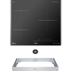 LG 디오스 인덕션 빌트인 3구 전기레인지 다이아몬드 컷팅 글라스 본품 + 프리스탠딩 자재 8.5cm