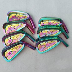 남성용 단조 골프 아이언 세트 MTG 이토보리 레인보우 스틸 샤프트 클럽 4 5 6 7 8 9 골프채풀세트 파크 골프채, 1.Rainbow Head 7pcs