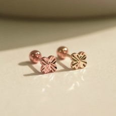 14k클로버귀걸이