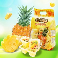 [12개 묶음] 베트남 체리쉬 파인애플푸딩 젤리 과일젤리 푸딩 CHERISH PUDDING JELLY, 12개, 850g