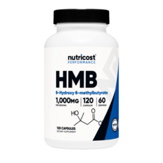 뉴트리코스트 HMB 1000MG 120캡슐 1통 식이보충제, 1개, 120정