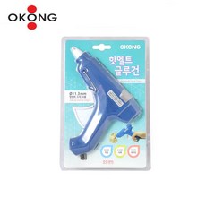 오공 핫멜트 글루건 G-250 핫멜트 글루 스틱 접착 접착제 핫멜건 핫멜트건 핫멜트스틱 열접착, 1개