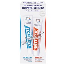 엘멕스 아로날 치약 75ml 2개입 4팩 Toothpaste aronal & elmex oral hygiene set (2 x 75 ml) 150 ml, 4개