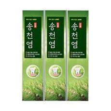 [아모레퍼시픽] 소금잇몸 송천염 치약 상쾌한 솔잎향 120gX3개, 1세트, 120g