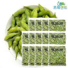 냉동 자숙 대두 콩 450g 껍질콩 잡곡 농산물 풋콩 에다마메 완두콩 주전부리 안주용, 14개