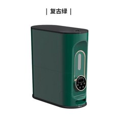 쌀냉장고 진공쌀통 쌀보관함 쌀통 잡곡 쌀벌레 스마트 밀폐 쌀전용 빌트인 쌀저장고 쌀독, 그린 10kg, 그린 골드