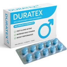 HUMAKellc [영국] DURATEX 강화된 체력을 위한 프리미엄 100mg 견고한 남근 성능 파워 부스터 오래 지속되는 허브 남성 보충제