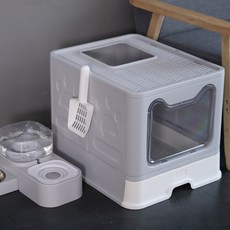 뚜껑있는고양이화장실