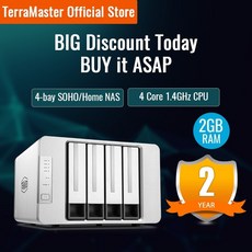 가정용nas nas서버 개인서버 nas하드 terramaster f4-210 4베이 nas 쿼드 코어 2gb ram 네트워크 raid 스토리지 미디어 서버 개인용 클라우드