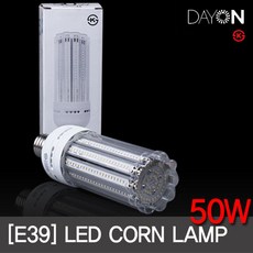 LED전구 콘램프 50W E39 대모갈 주광색 고와트 삼파장형 엘이디램프 데이온, 1, 주광색(하얀빛), 1