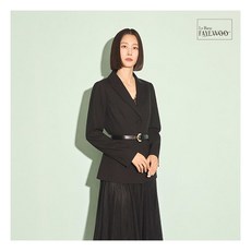 [르블랑페이우] () 울 블렌딩 플리츠 자켓