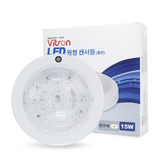 비츠온 LED 원형 센서등 15W 전구색