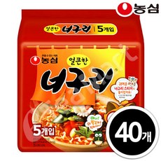 (주)농심 농심 얼큰한 너구리 120g x 40입, 40개