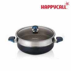 [본사직영] HC해피콜 클래식 다이아몬드파티웍 28cm (블루)/뚜껑28cm/찜기28cm, 단일속성