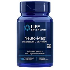 Life Extension 라이프익스텐션 뉴로마그 NeuroMag 90정 베지캡슐, 정, 90, 90개