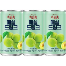 [오늘쇼핑]아침을 여는 과일촌 매실드링크 미니캔/소캔/매실음료, 175ml, 20개