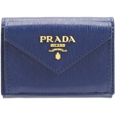 [프라다] PRADA 지갑 골절 지갑 세 접는 미니 컴팩트 가죽 아울렛 1MH021 [병행 수입품]