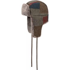 Stetson 에비에이터 모자 파슨 울 패치워크 맨 - 토±오/ 윈터 라이닝을 곁들인 샤카 - XXL (62-63cm) 멀