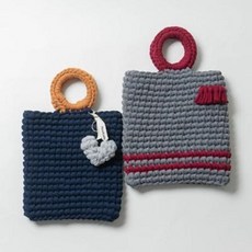 아트박스/미스티코티타 [DIY] 미스티코티타 투링토트백 two ring tote bag 패브릭얀 털실 뜨개질 패키지, 에버그린