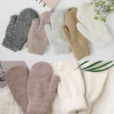 OC베이직 데일리 앙고라 벙어리 장갑 겨울 방한 보온