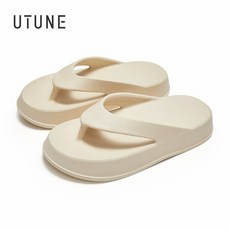 뭄뭄실내화 UTUNE 플립 플롭 여성과 남성 여름 신발 야외 EVA 고무 플랫폼 비치 슬라이드 두꺼운 쿠션 미끄럼 방지 슬리퍼