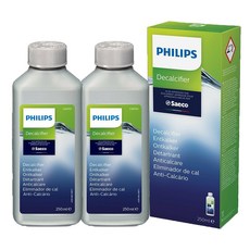 [유럽 발송] 필립스 세코 커피 머신 청소 석회 제거제 250ml X 2팩 Philips Decalcifier Liquid, 1