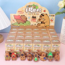 카피바라 피규어 키링 키홀더 랜덤박스 3개입 6개입, 상세 페이지 참고, 카피바라 랜덤박스 6개입