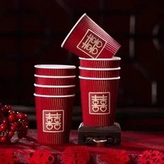 일회용 더블 레이어 주름진 커피 종이 컵 음료 플라스틱 컵케이크, 6.40pc, 1개