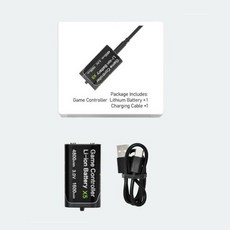 Laiphi Xbox 배터리 팩 Xbox 무선 컨트롤러 게임패드 Xbox One X S 엘리트 Xbox 시리즈 X S용 USBC 케이블 포함 4800mWh 30V, 1개