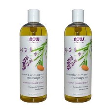 나우푸드 솔루션즈 라벤더 아몬드 마사지 오일 Lavender Almond Massage Oil 16oz(473ml) 2팩, 1개