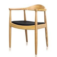 [천삼백케이] [가구니] Cow Arm Chair(카우 암 체어), wedgel+black(방석)