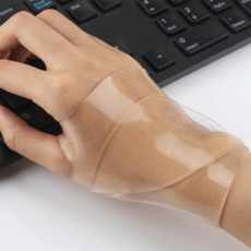 프리미엄 실리콘 손목보호대 남녀공용 프리사이즈 스트랩형 강도 조절, 2개