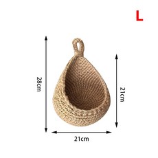 꽃 식물 화분 손으로 짠 벽 이 야채 과일 니 주방 정원 마운트 정리함 컨테이너 127EA5, 05 L, 1개