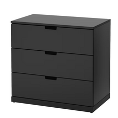 이케아 NORDLI 노르들리 3칸서랍장 앤트러싸이트 80x76cm 892.117.11