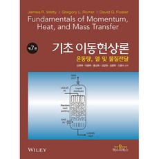 기초 이동현상론:운동량 열 및 물질전달, 텍스트북스, 김희택, 이용택, 홍성욱, 김일원, 김종학, 신종식