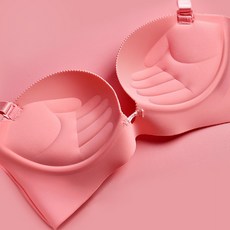 노와이어브라 nb한편식 노라인 두꺼운 작은가슴 뽕브라 노와이어 손바닥받침 보정형 여성속옷