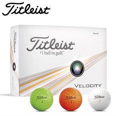 2024 Titleist 타이틀리스트 벨로시티 2피스 골프공 1팩 12개, 1개, 1개, 흰색