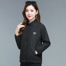 ZIGODAG 엄마 겨울 경량 퀼팅 패딩 자켓 중년 여성용 슬림핏 짧은 외투 중장년용 겨울 패션 ZXCYYBD41832