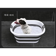 Dobey 반려동물 베이직 접이식욕조 대형, L, 1개