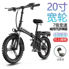 샤오미치사이클 전기팻바이크 세임바이크 트랙 20 인치 접이식 자전거 리튬 배터리 자동차, [16] 수입 파나소닉 배터리  마그네슘 합금 모터, [1] 48V, [5] 25AH